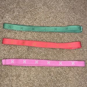 set of 3 hurley headbands